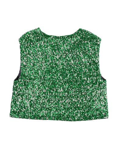 Kid Girl Top Green Size 14 Polyester, Elastane