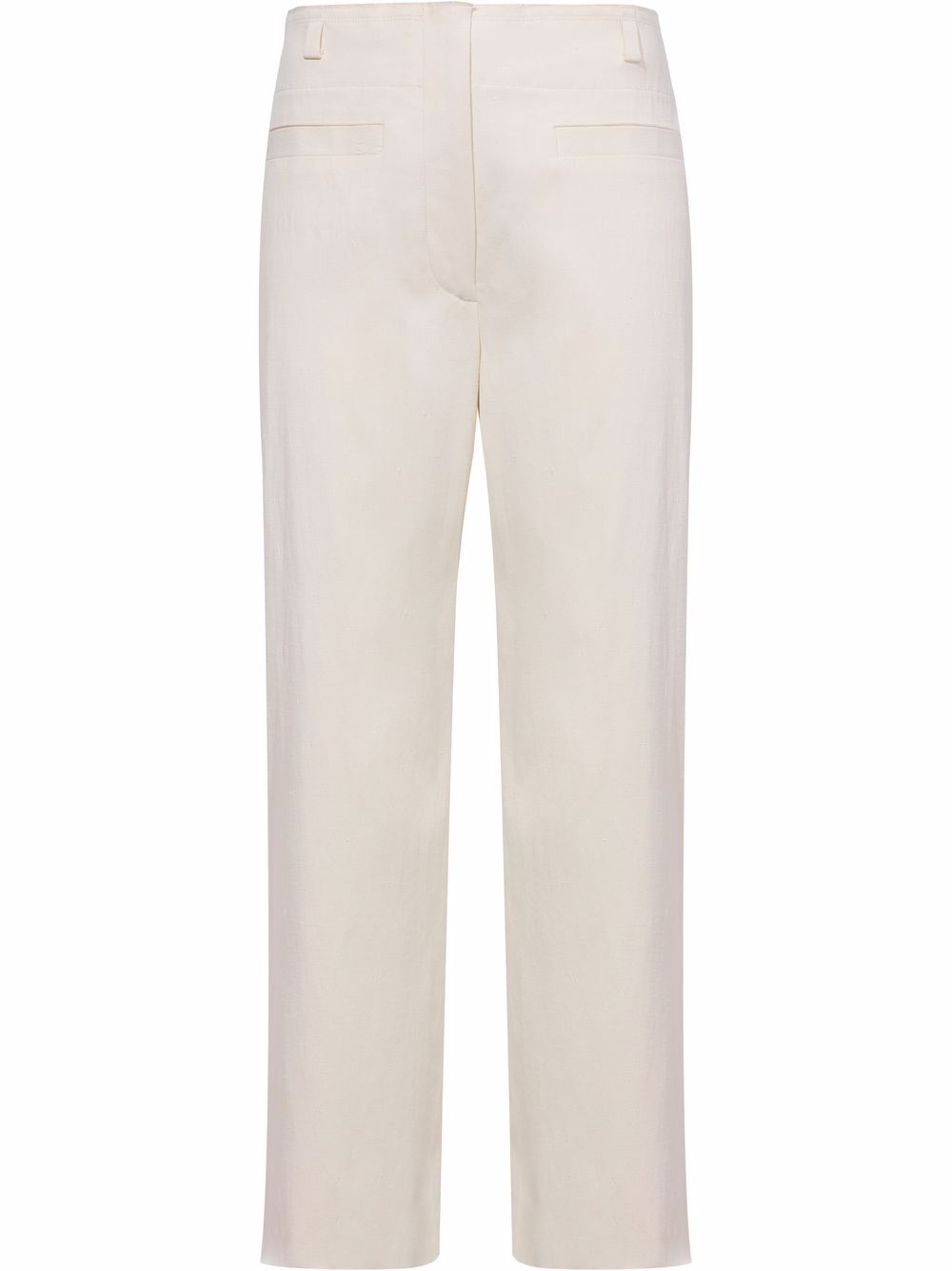 Mid-rise bootcut trousers - White