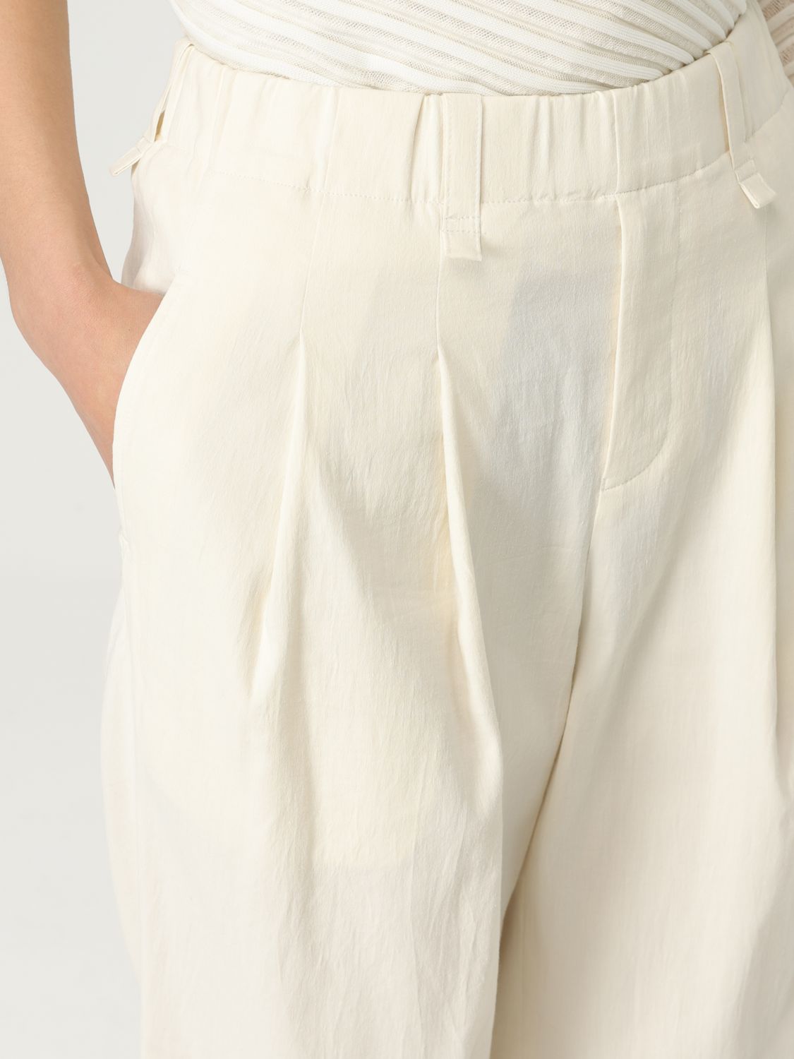 Pants ISSEY MIYAKE Woman color White