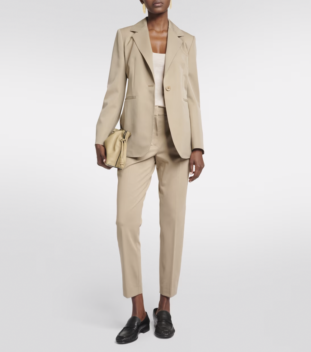 Beige Pegno jersey trousers