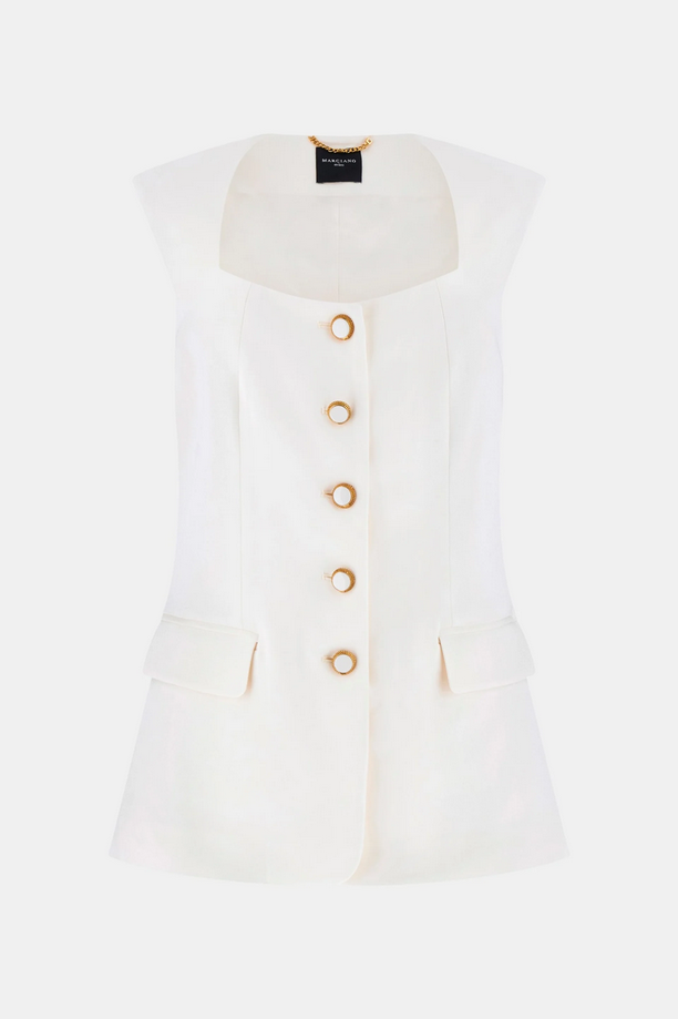 White woman vest