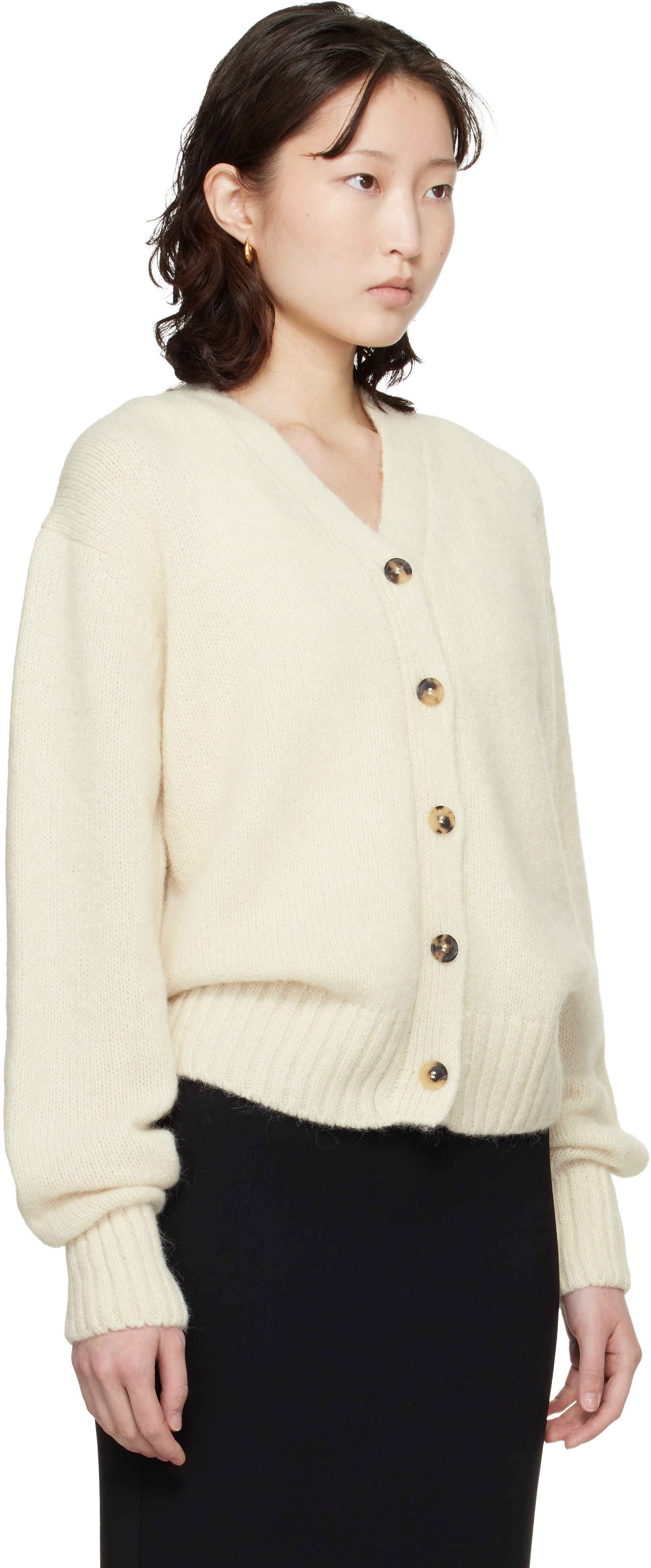 Off-White Baby Alpaca Cardigan