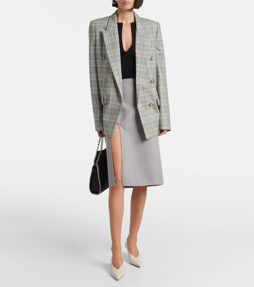 Wool pencil skirt