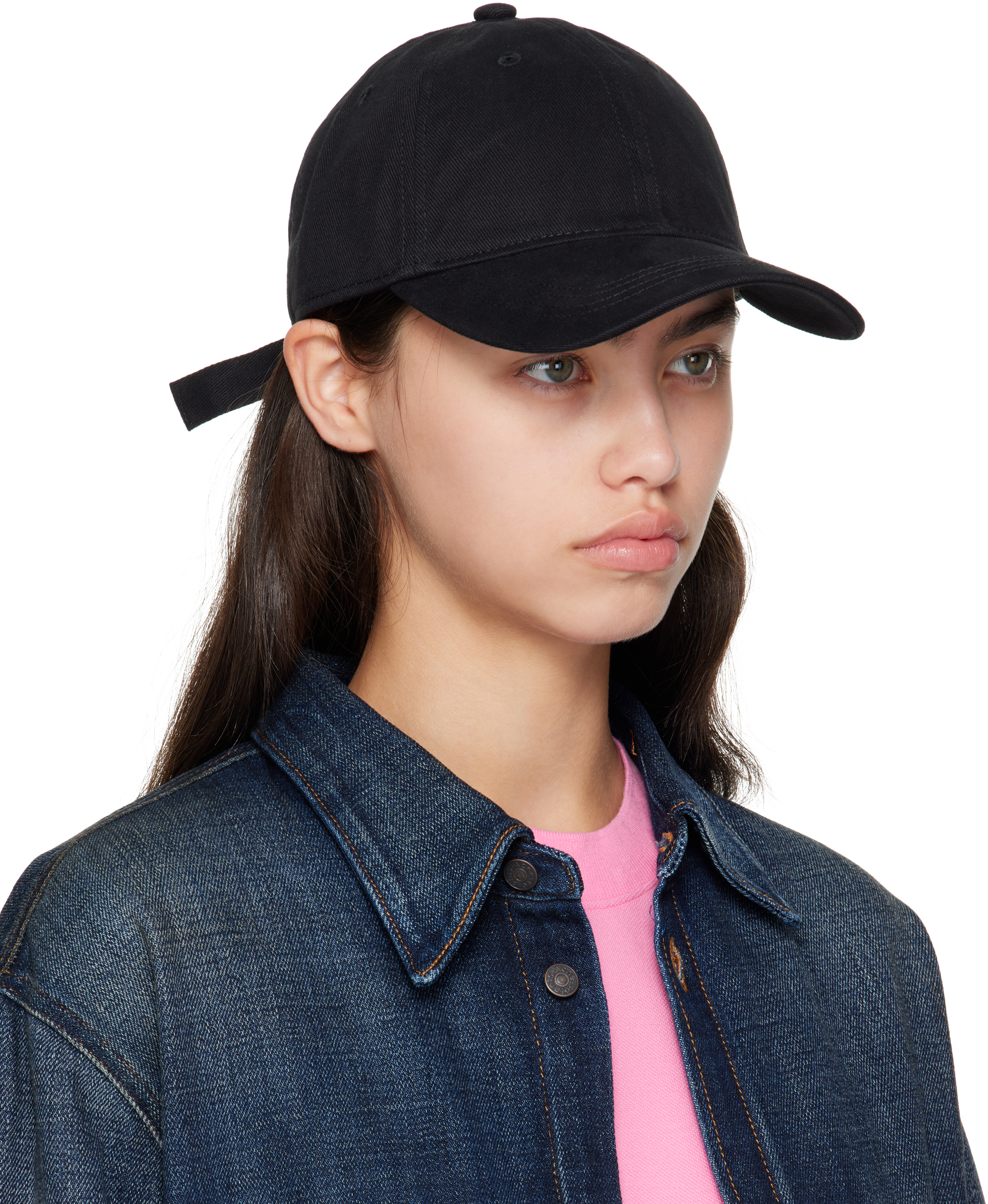 Black Twill Logo Cap