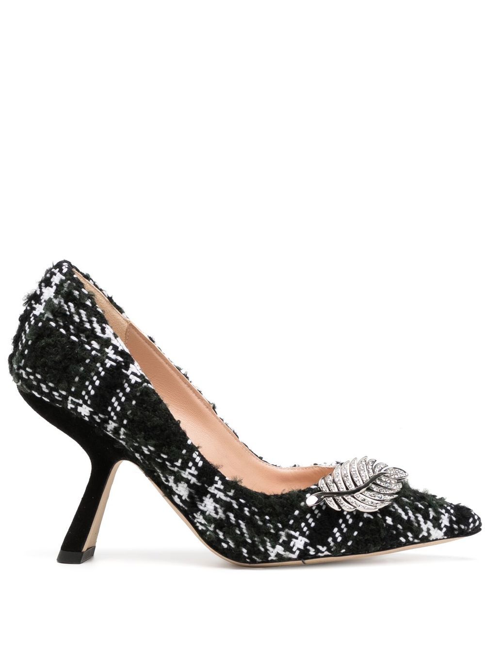 Monstera 90mm pumps - Black