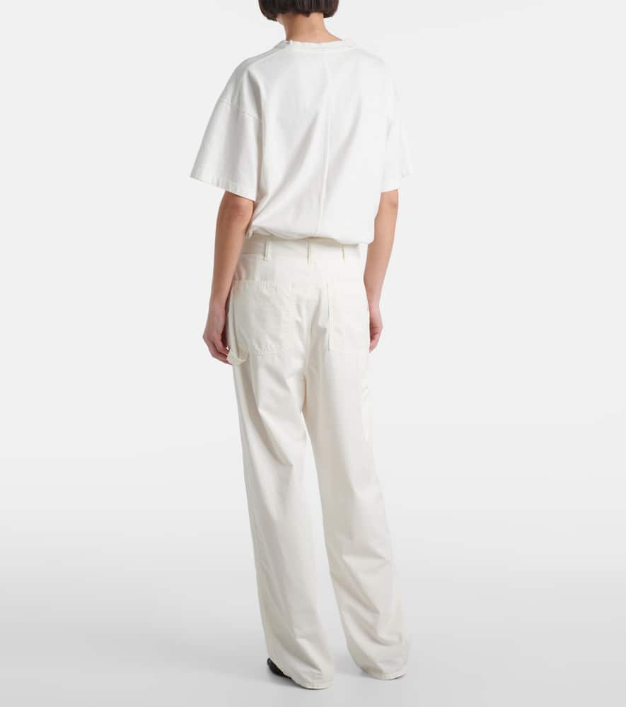 The Row Sharka cotton and cashmere wide-leg pants