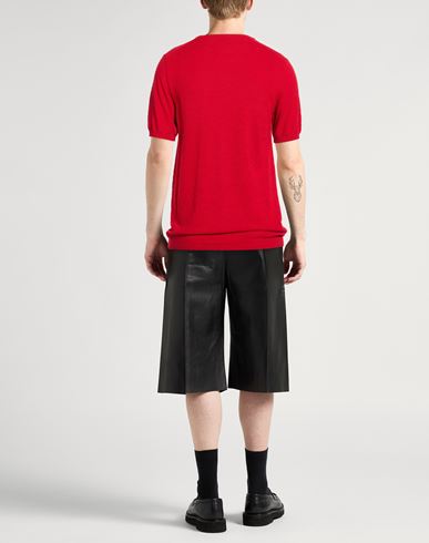 Man Sweater Red Size 38 Cotton, Polyamide