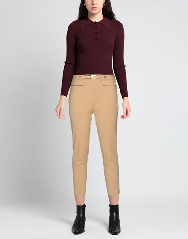 Elisabetta Franchi Woman Pants Camel Size 10 Polyester, Elastane