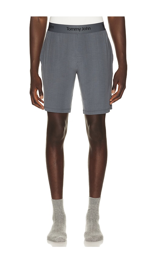 Tommy John Second Skin Luxe Rib Sleep Short in Grey. - S also in M, L, XL/1X