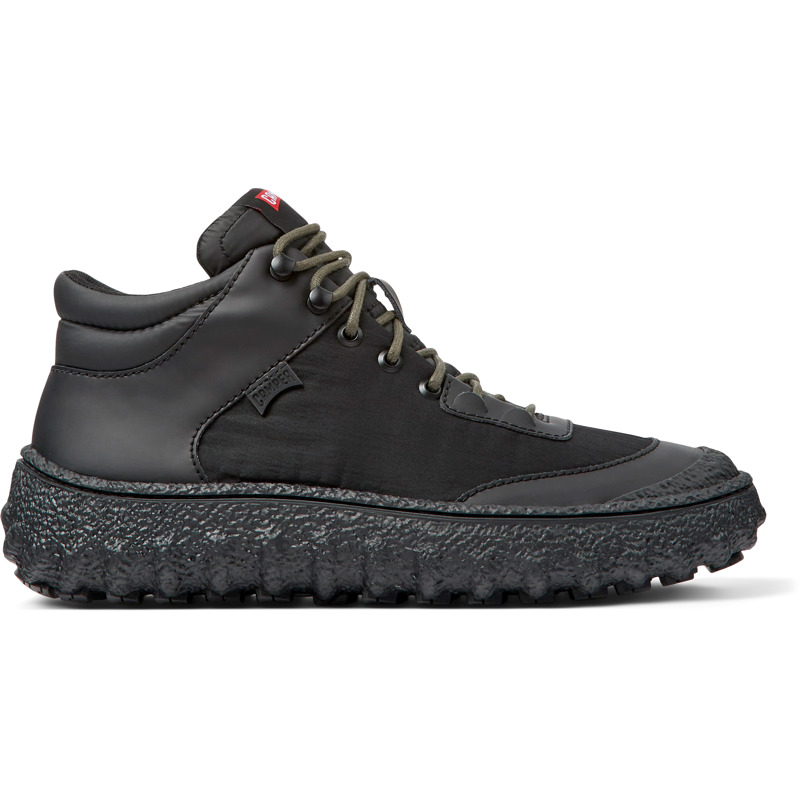 CAMPER Ground - Ankle boots for Men - Black, 46, Cotton fabric/Smooth leather
