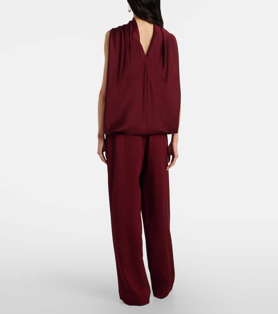 Kyra satin wide-leg pants