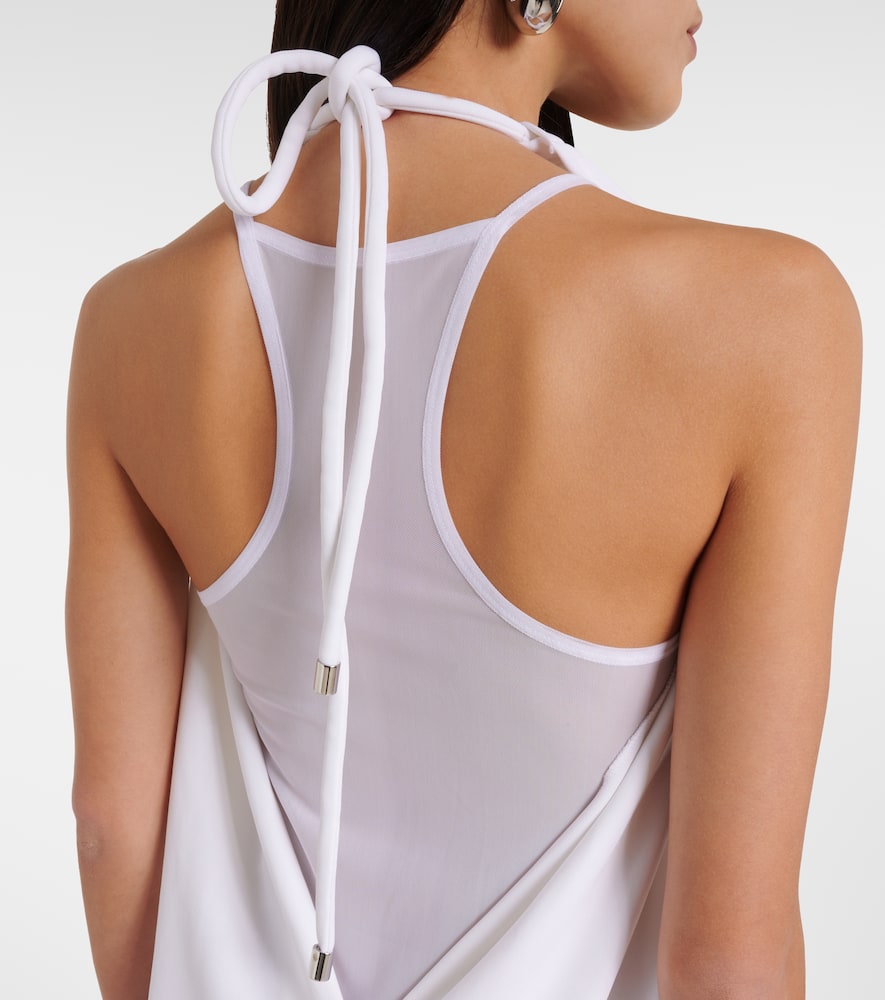 Alceste draped halterneck maxi dress