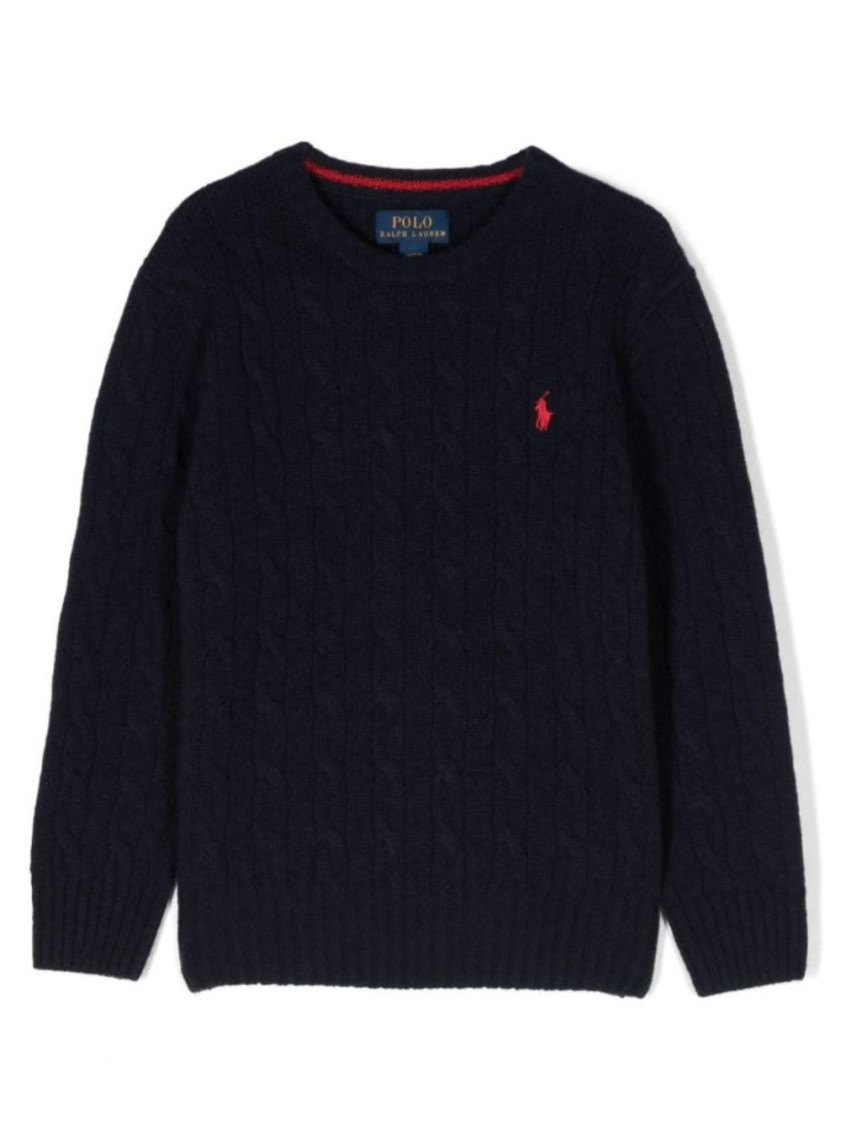Boys Navy Blue Knitted Sweater