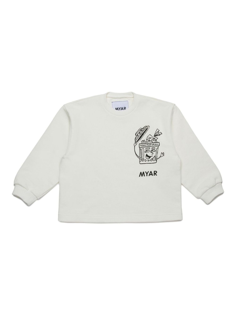 MYAR KIDS graphic-print sweatshirt - White