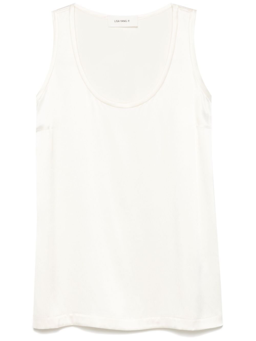 Silk tank top - White