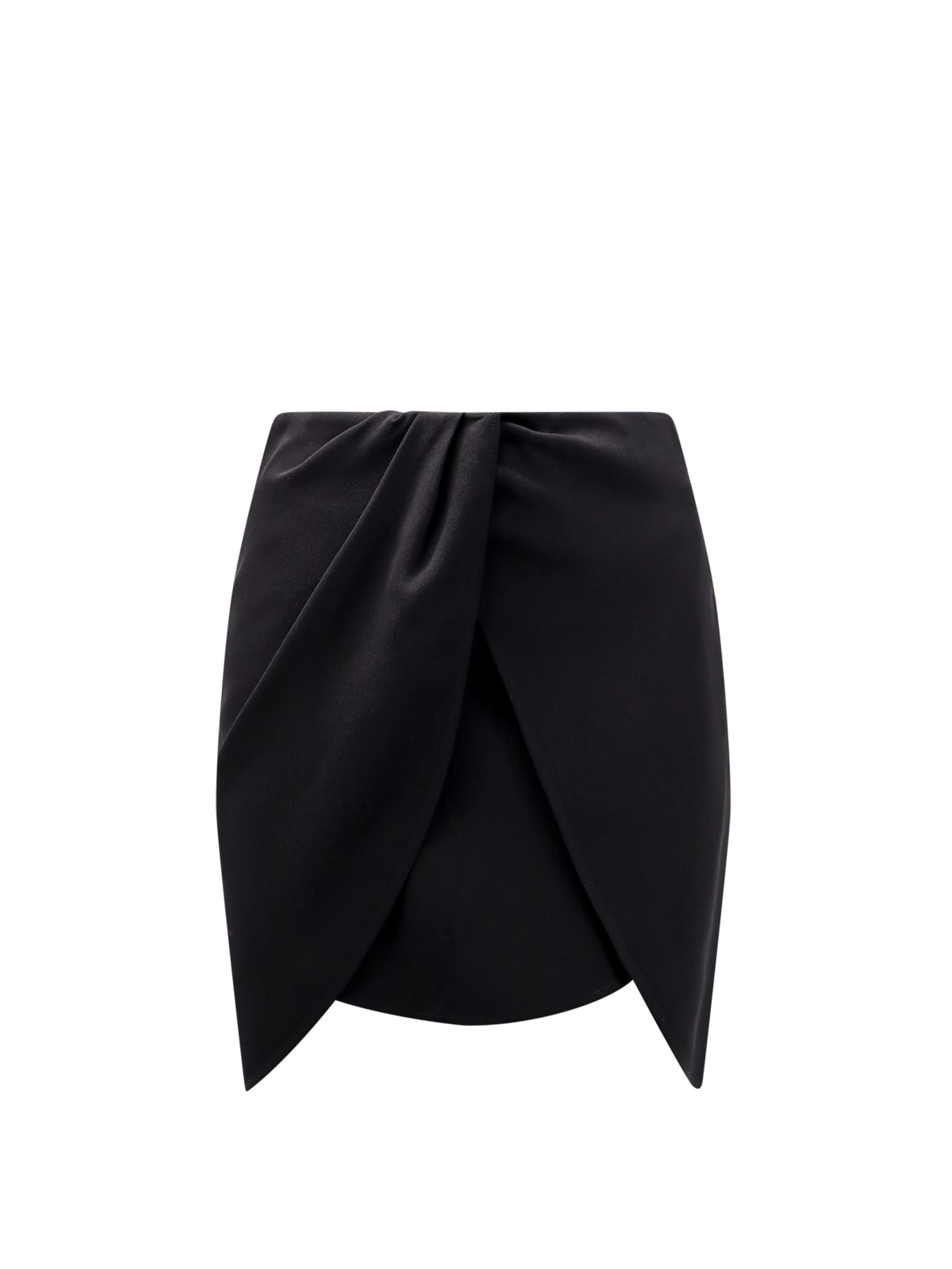 Wo Twist wool miniskirt - Black