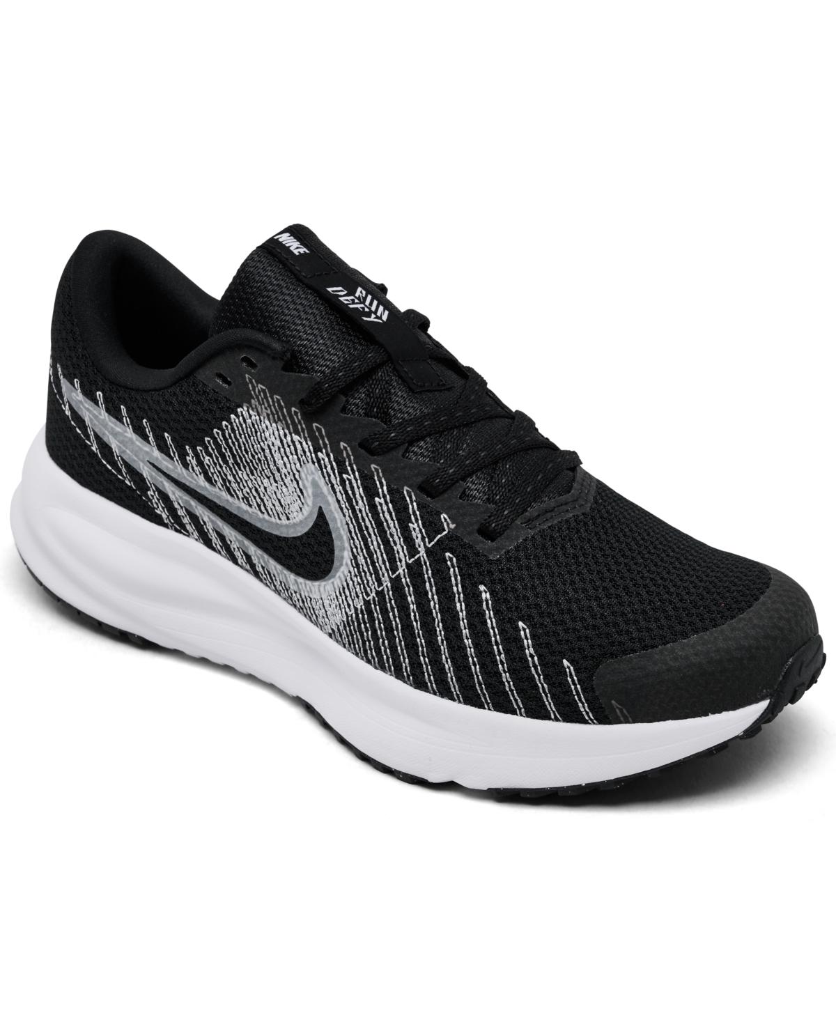 Women's Run Defy All Day Running Sneakers from Finish Line - Black, White