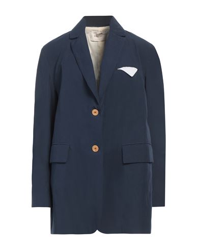 Woman Blazer Navy Size 2 Cotton