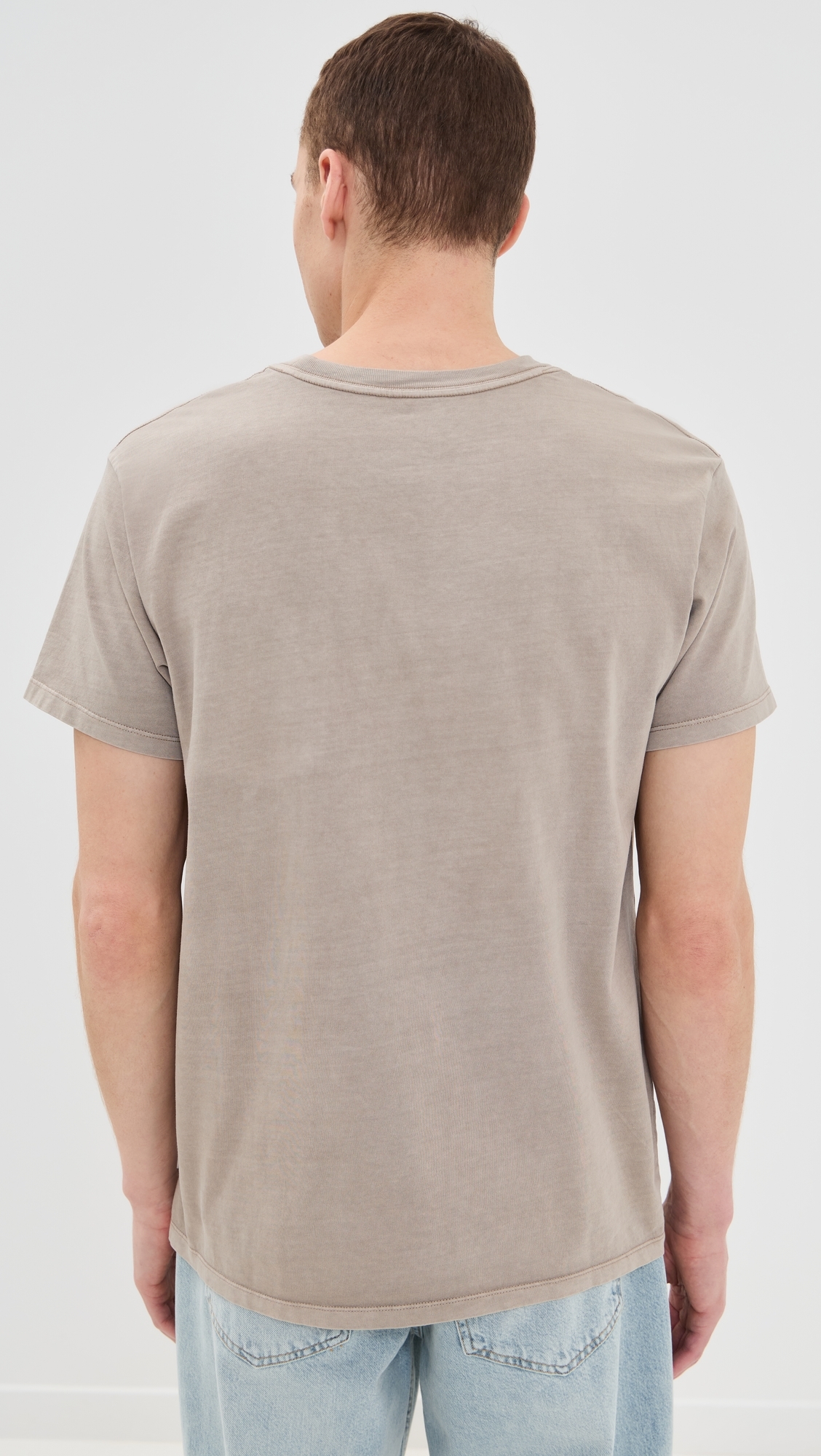 Base Tee Vinage Khaki Pigment Dye