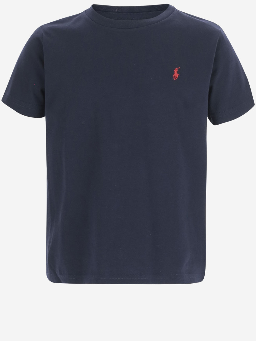 Kids Navy Blue Logo T-Shirt