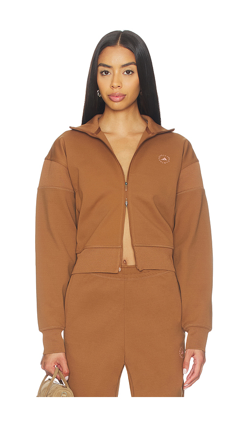 Adidas by Stella McCartney Knitted Track Top in Brown. - L also in M, S