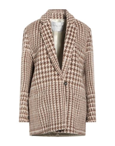 Forte_forte Woman Coat Beige Size 0 Virgin Wool, Alpaca wool
