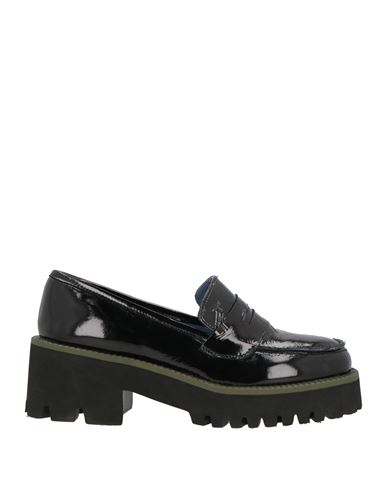 Woman Loafers Black Size 7 Leather
