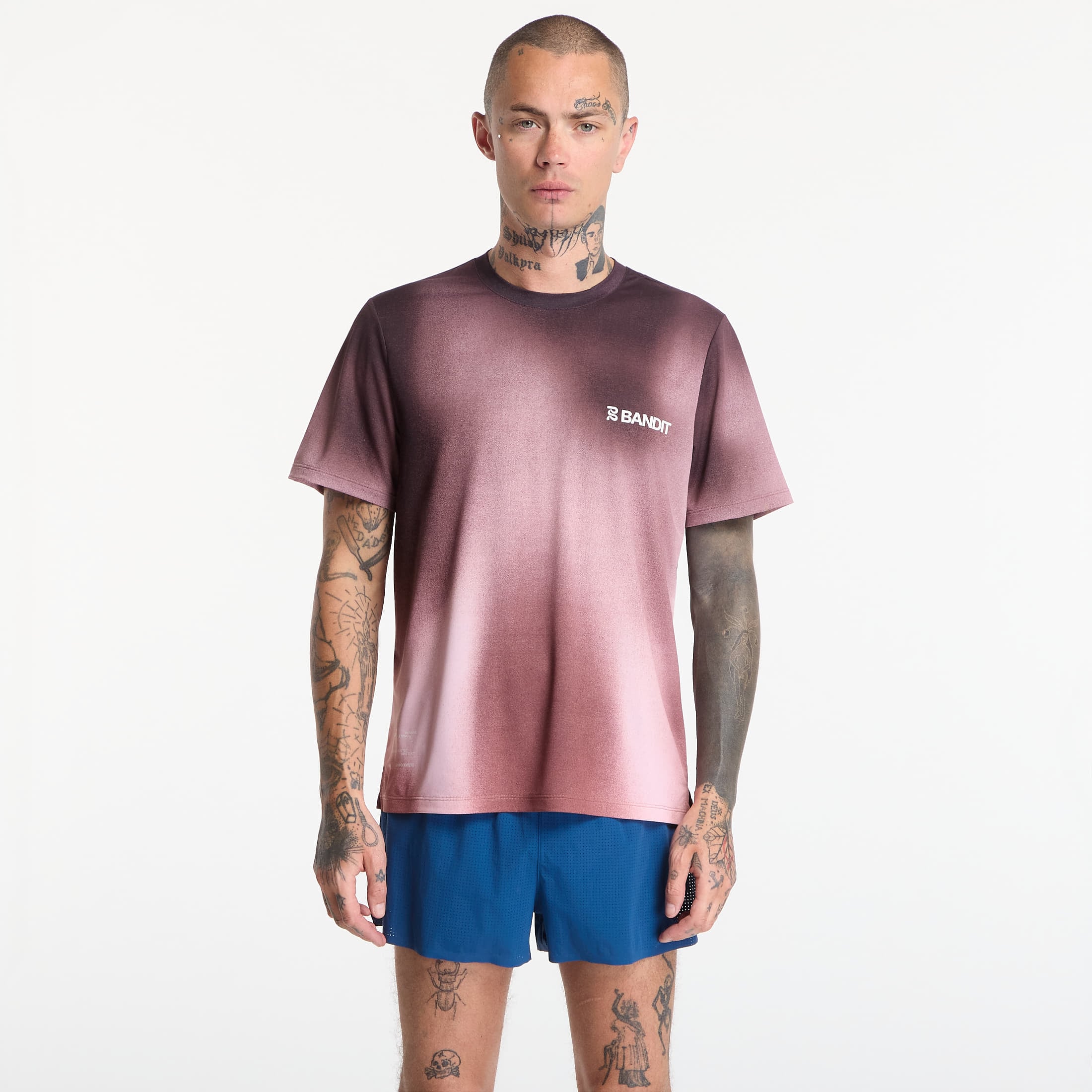 T-shirt BANDIT Men's Specter™ Performance Tee Flow State Mahogany Multi