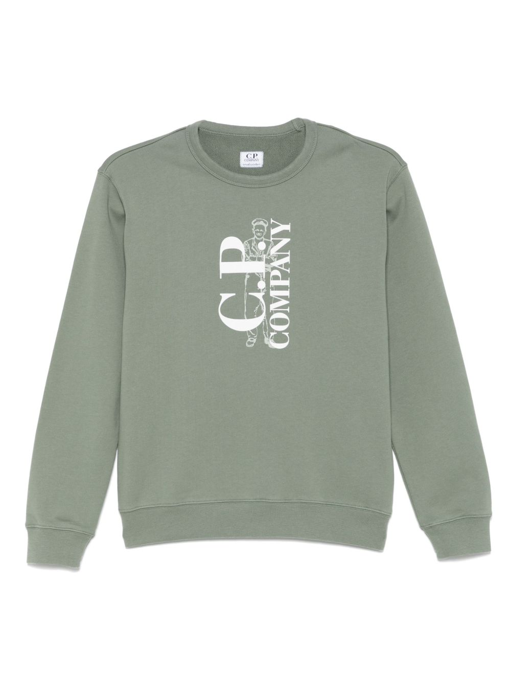 C.P. Company Kids logo-print sweatshirt - Green