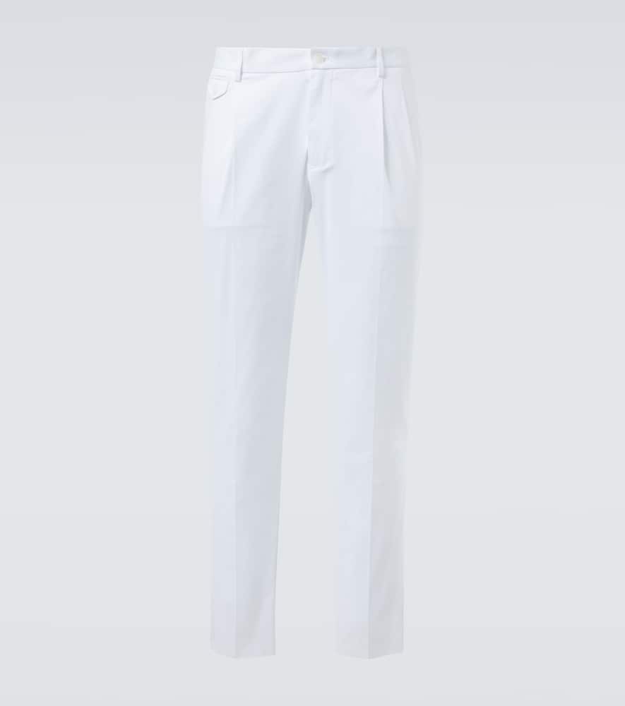 Cotton straight pants