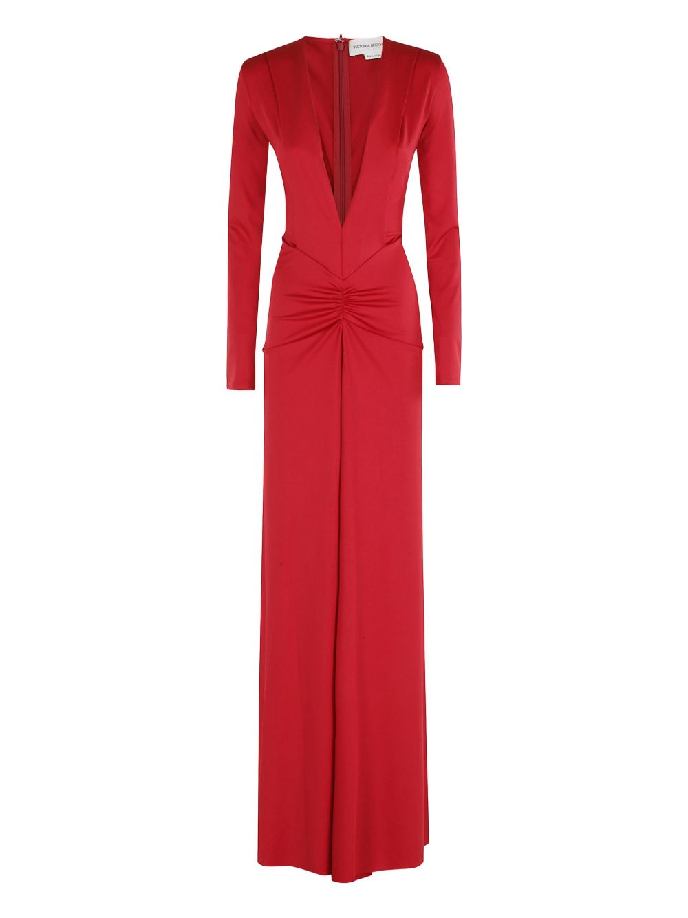 V-neck dress - Red
