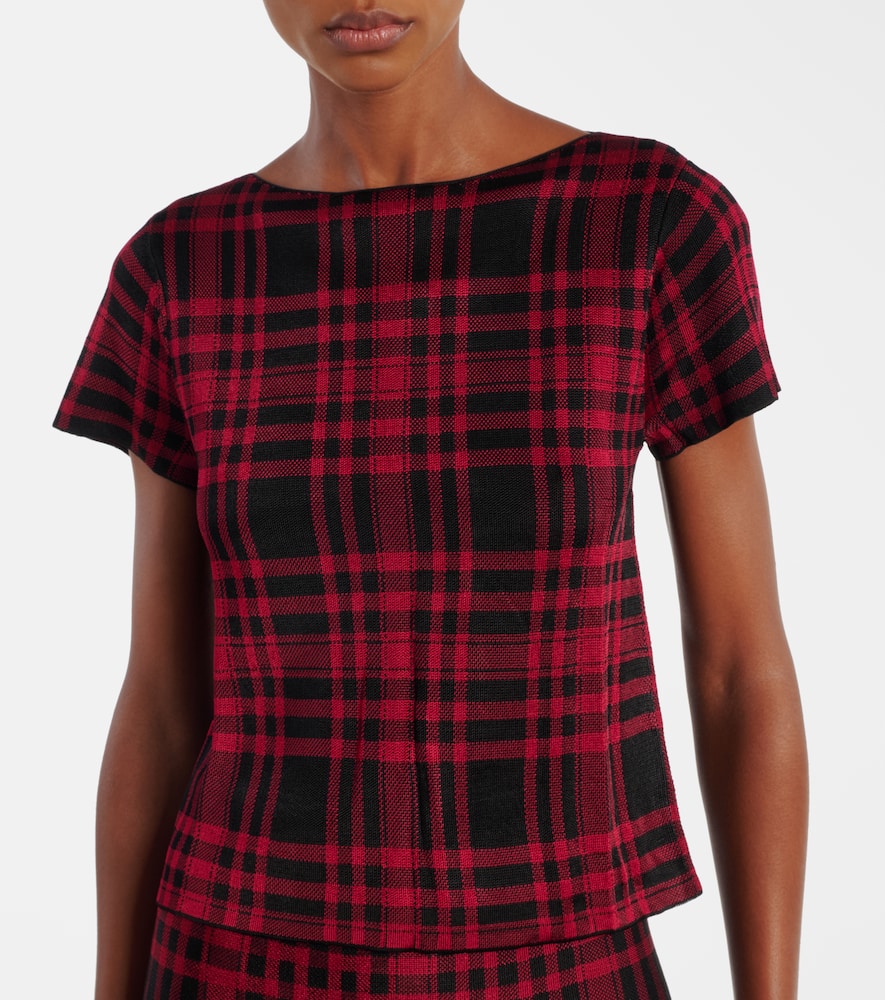Plaid top