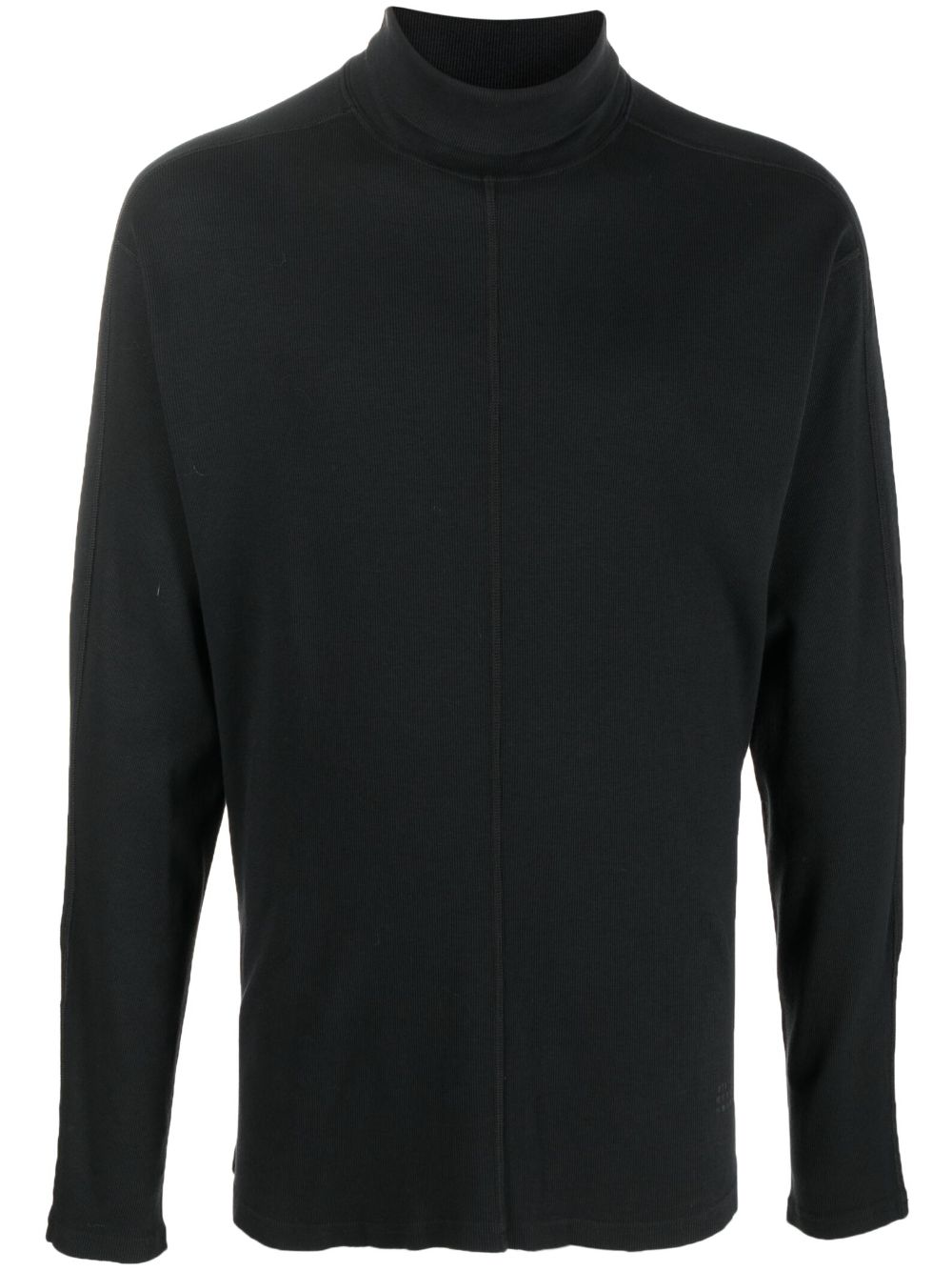 Roll-neck ribbed-knit jumper - Grey