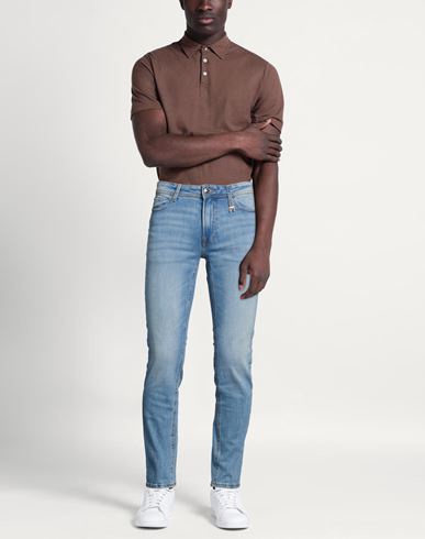Man Jeans Blue Size 32 Cotton, Elastane