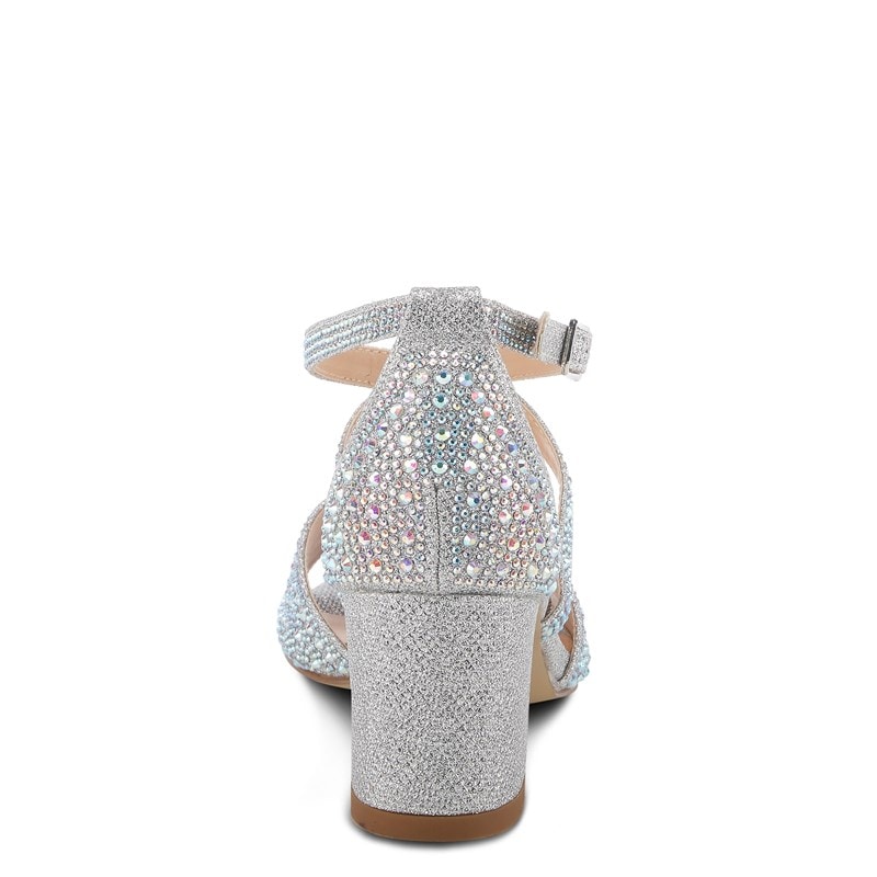 Women's Delamore Block Heel Dress Sandals (Silver)