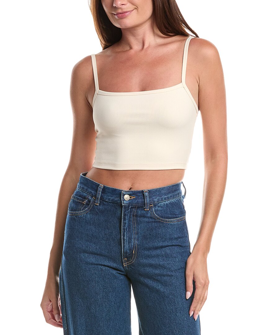 Rib String Crop Top