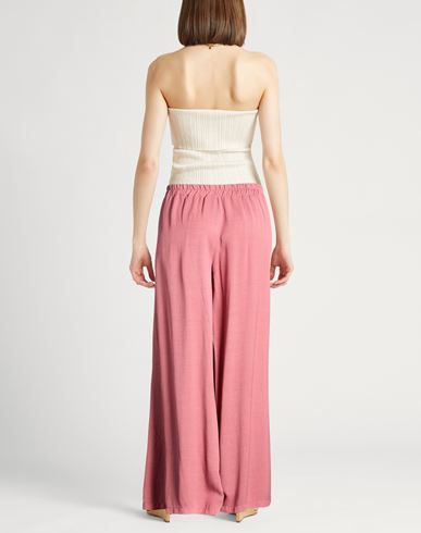 Collezione N_01 Woman Pants Coral Size XS Viscose, Linen