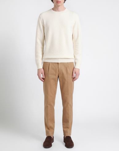 Man Sweater White Size 48 Merino Wool
