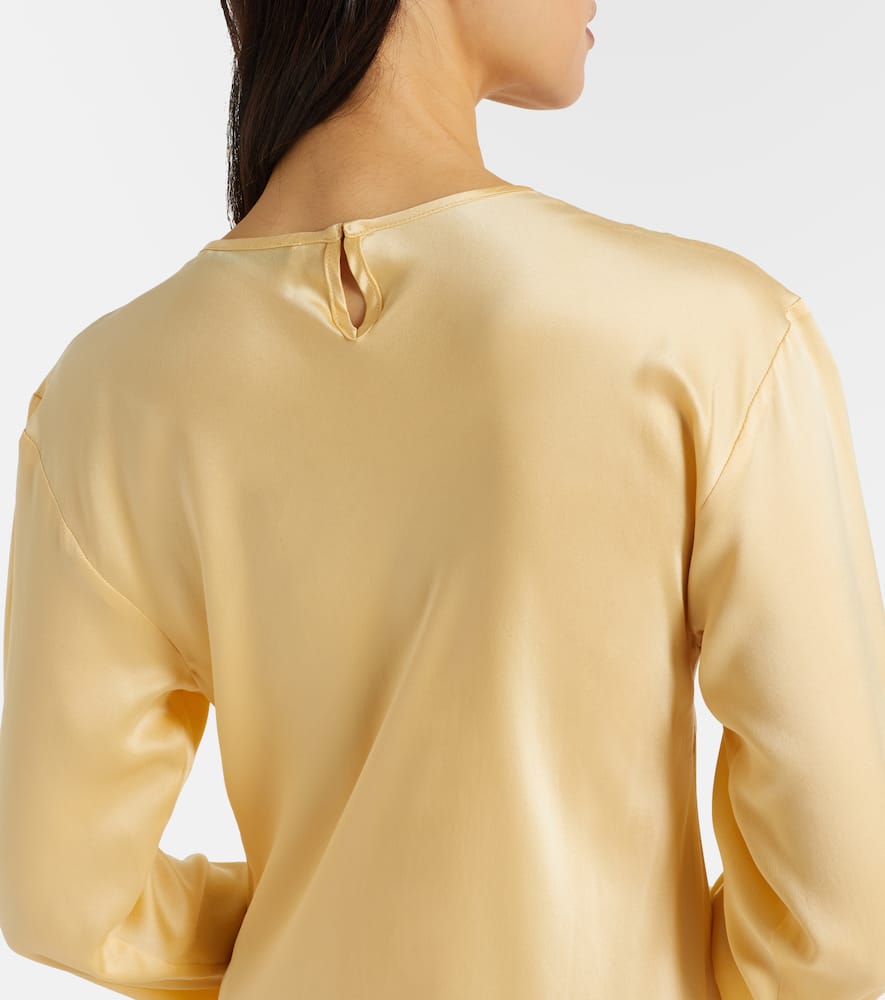 Salina silk charmeuse midi dress