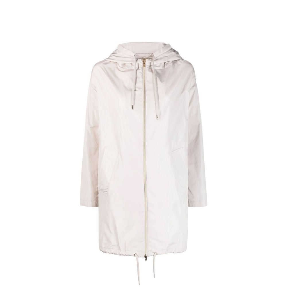 Lightweight Polyester Raincoat — White