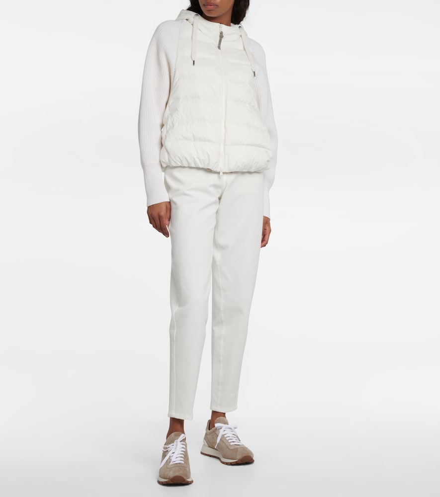 Wool and cashmere-blend knit jacket