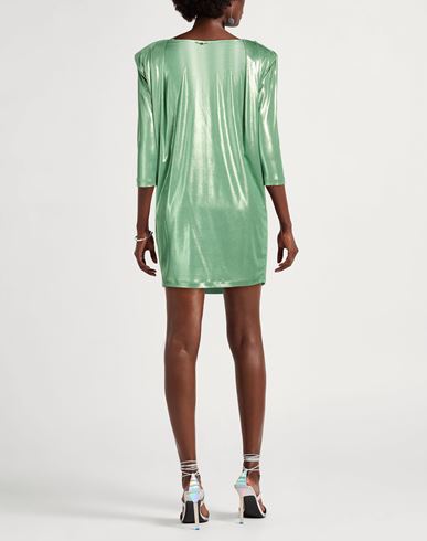 Woman Mini dress Green Size 4 Polyester, Elastane