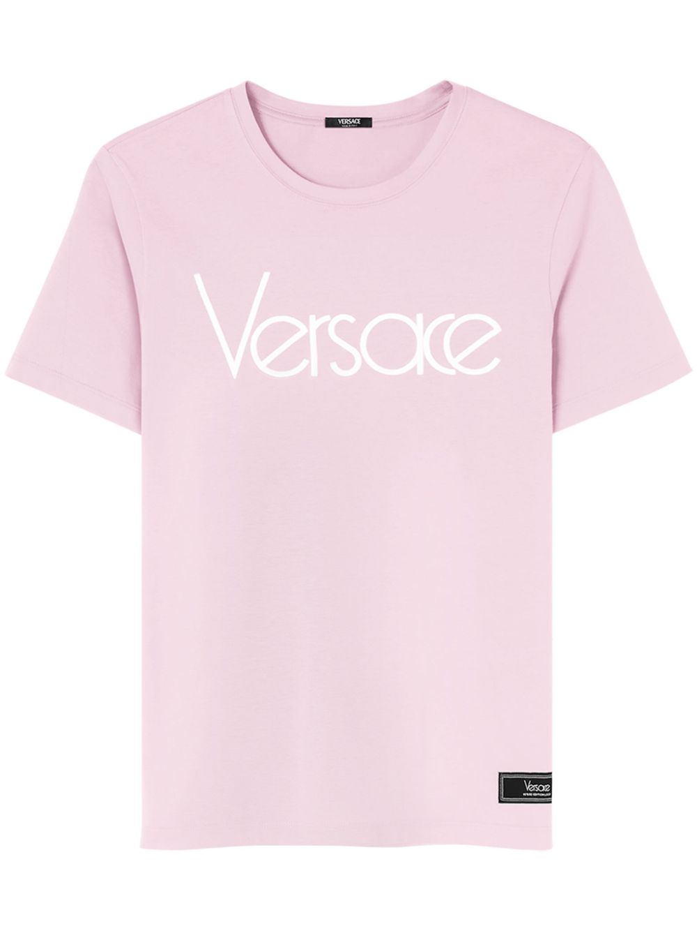 Logo-print cotton T-shirt - Yellow
