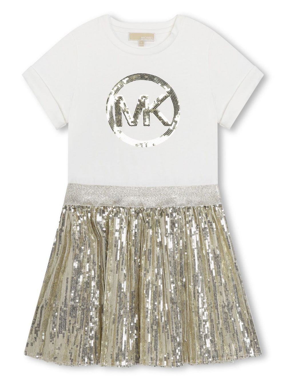 Sequin-embellished minidress - White