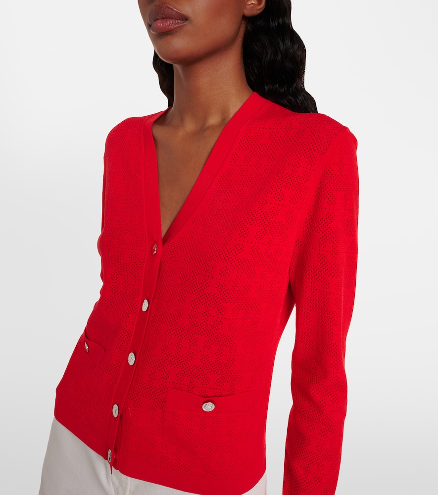 T Monogram jacquard cardigan
