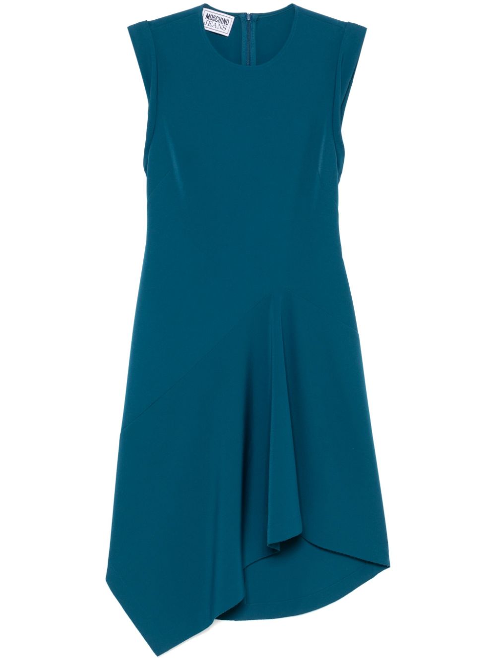 Asymmetric midi dress - Blue