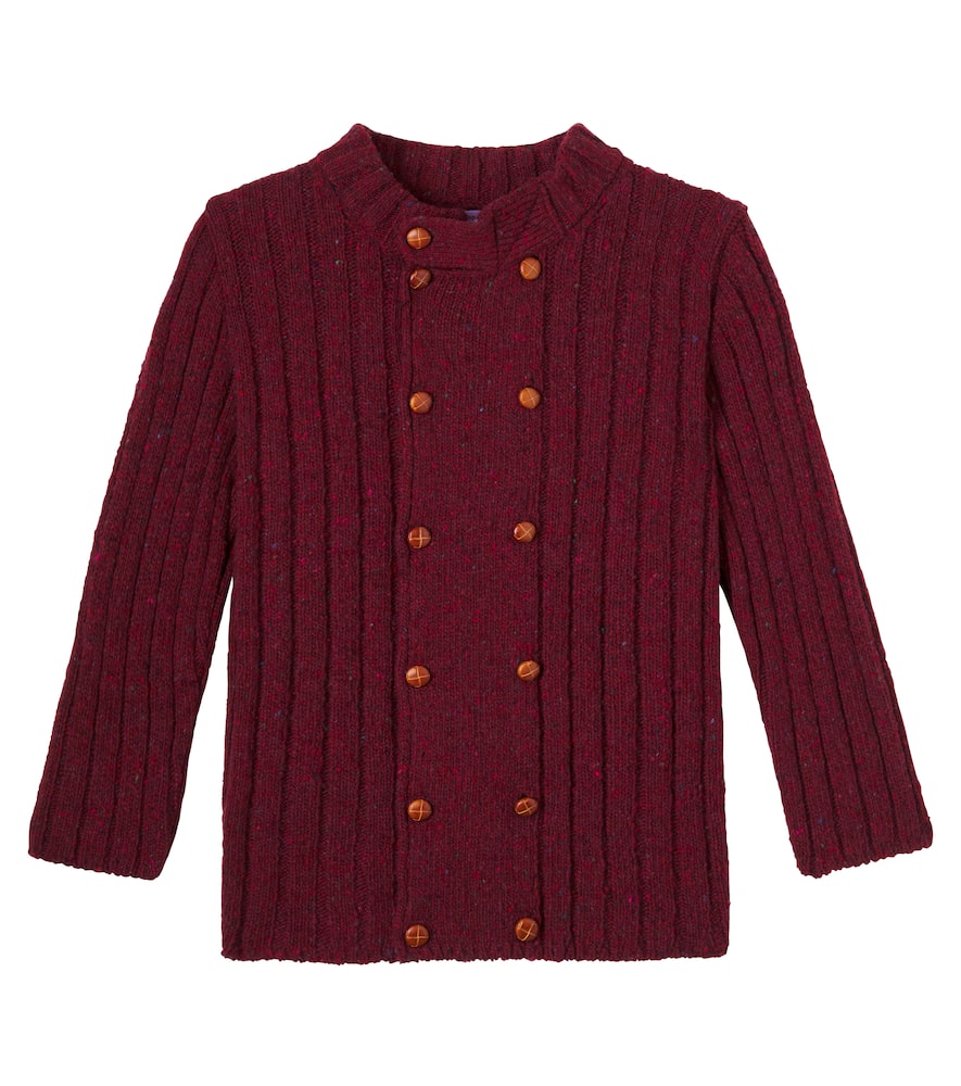 Bolo ribbed-knit wool-blend sweater