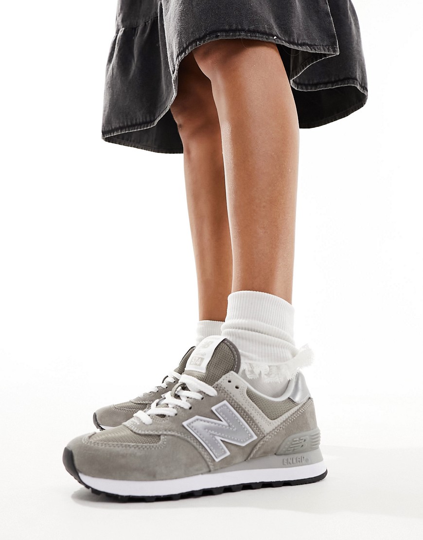574 sneakers in grey and white