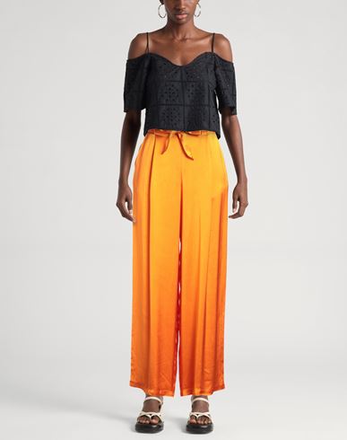 Pomandère Woman Pants Orange Size 10 Viscose