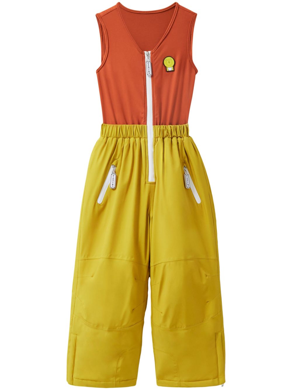 Patch-detail snowsuit - Yellow